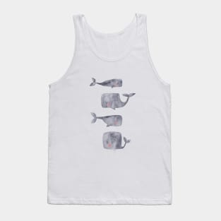 Gray Baby whales Tank Top